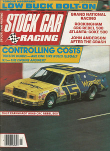 STOCK CAR RACING 1982 JULY - Anderson,Fire,Earnhardt,Grand National,Rockingham